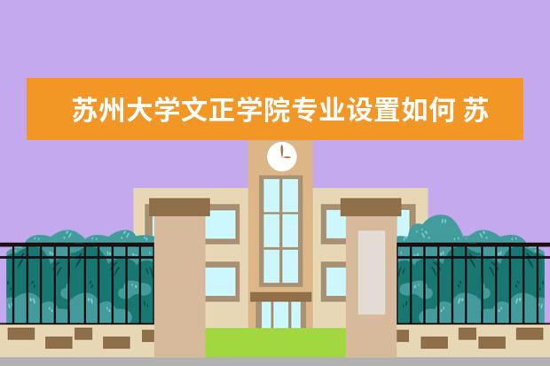 苏州大学文正学院学费多少一年 苏州大学文正学院收费高吗